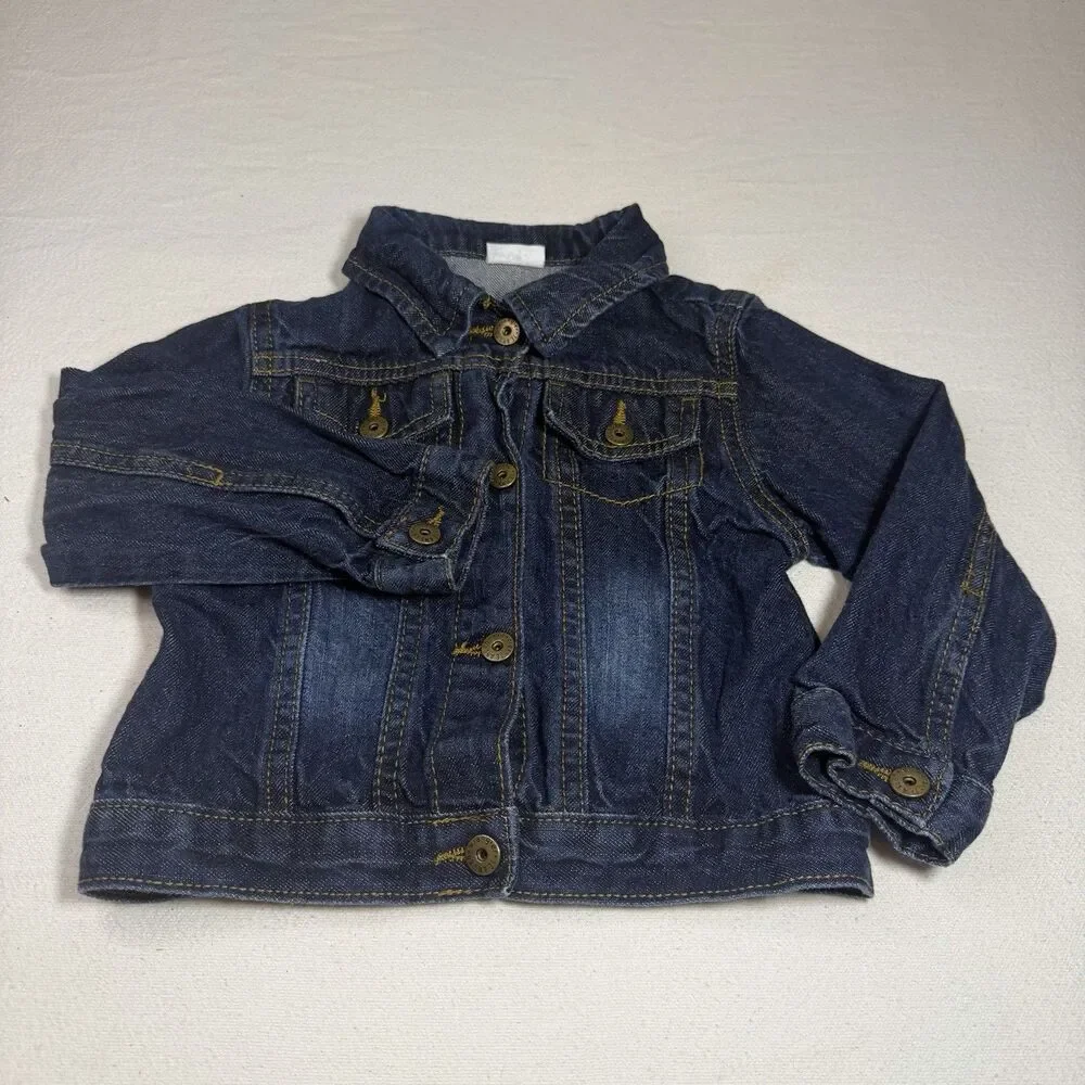 Wrangler Blue Denim Jean Jacket w/Snaps Buttons Size 2-3T  Casual